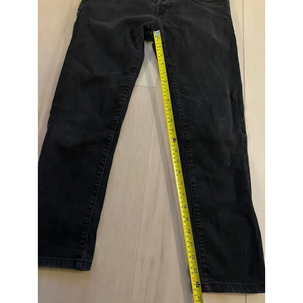 True‎ Religion Mens ROCCO Relaxed Skinny Black Denim Jeans 29x25 Casual Classic